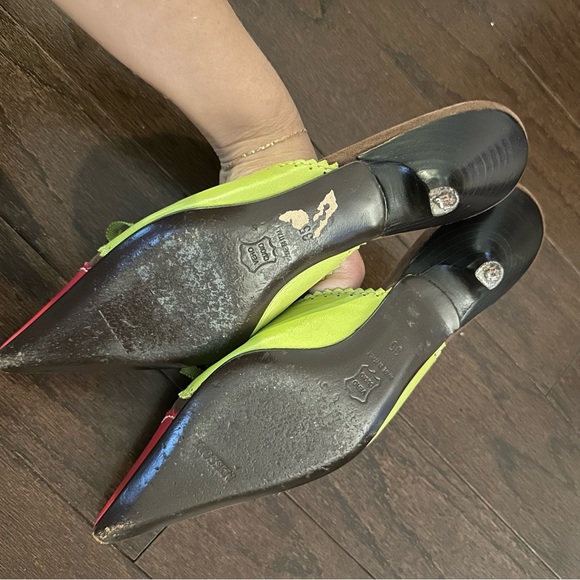 Missoni Vibrant Pink and Yellow Mules - Picture 5 of 8